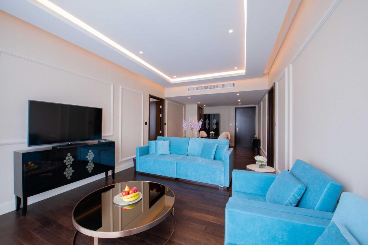 Shaza Doha Hotel ภายนอก รูปภาพ A living room at the hotel